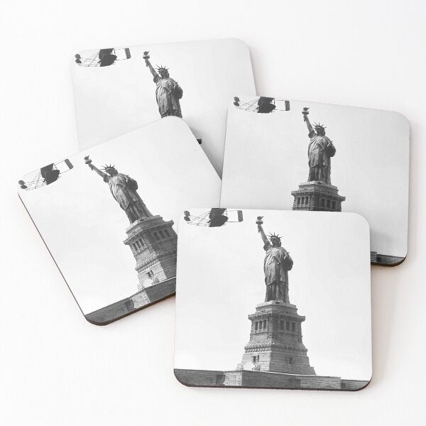 Item preview, 1909 Aviator Wilbur Wright of Wright brothers fame flies a Wright Type A flying machine airplane by the Statue of Liberty black and white photograph / photography designed and sold by Jéanpaul  Ferro.