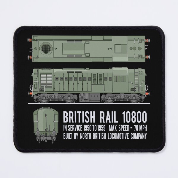Item preview, British Rail 10800 Locomotive Train Diagram Gift designed and sold by Maljonic.