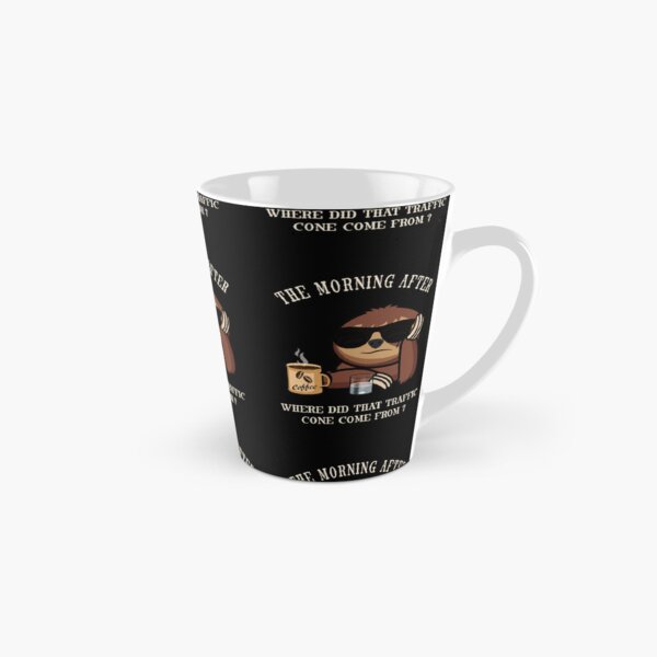 Item preview, The morning after funny sloth traffic cone designed and sold by TipTopTapo.