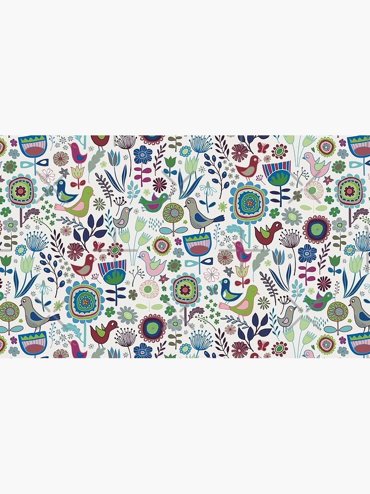 Thumbnail 6 of 6, Coffee Mug, Birds and Blooms - Iznik - Pretty Floral Bird Pattern by Cecca Designs designed and sold by Cecca-Designs.