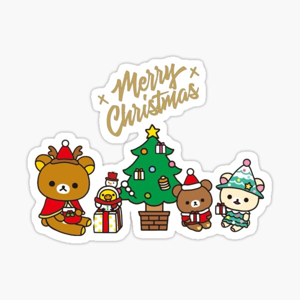 "Rilakkuma Christmas" Sticker for Sale by CupWa Redbubble