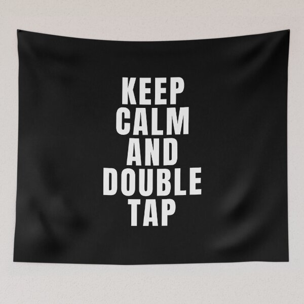 Item preview, Keep Calm And Double Tap designed and sold by texteestore.