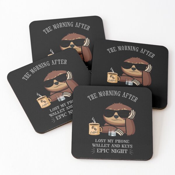 Item preview,  The morning after funny sloth night out designed and sold by TipTopTapo.