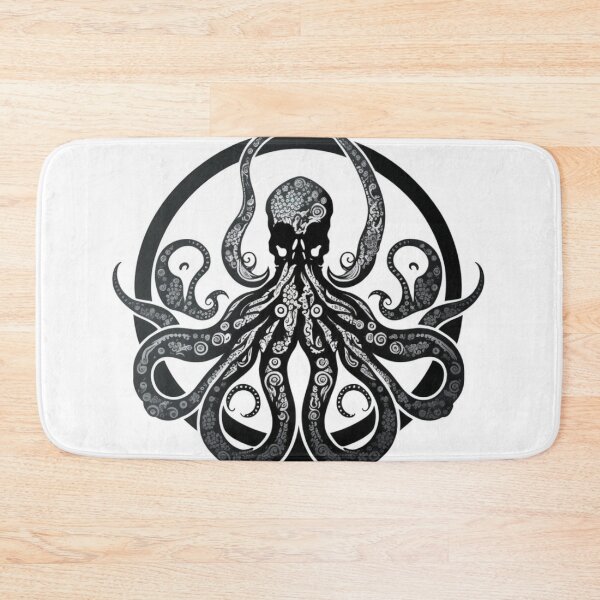 Item preview, Octopus Sticker Black Ink Art Print designed and sold by Itis-Whatitis.