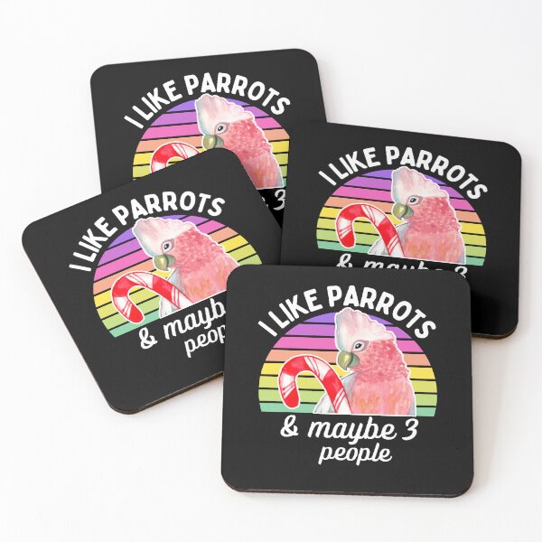 Item preview, I Like Galah Cockatoo Parrots and Maybe 3 People designed and sold by Ivy Lily Art.