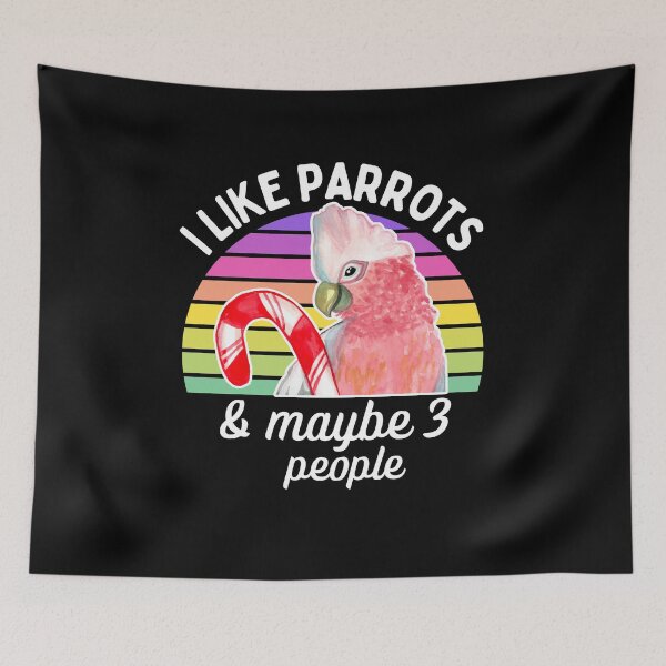 Item preview, I Like Galah Cockatoo Parrots and Maybe 3 People designed and sold by Ivy Lily Art.