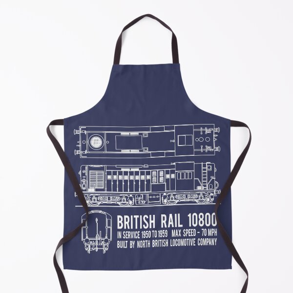 Item preview, British Rail 10800 Locomotive Train Blueprint Diagram Gift designed and sold by Maljonic.