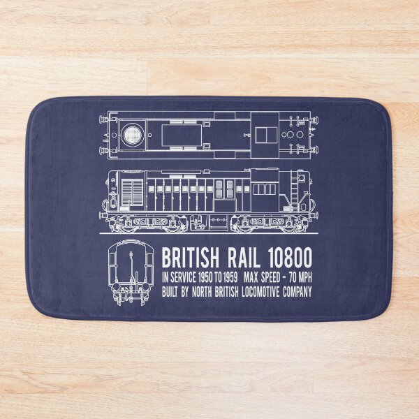 Item preview, British Rail 10800 Locomotive Train Blueprint Diagram Gift designed and sold by Maljonic.