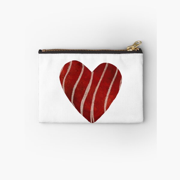 Item preview, Red big textured heart hand drawn watercolor  designed and sold by Yana Mustafina | Boho Soulful Designs.