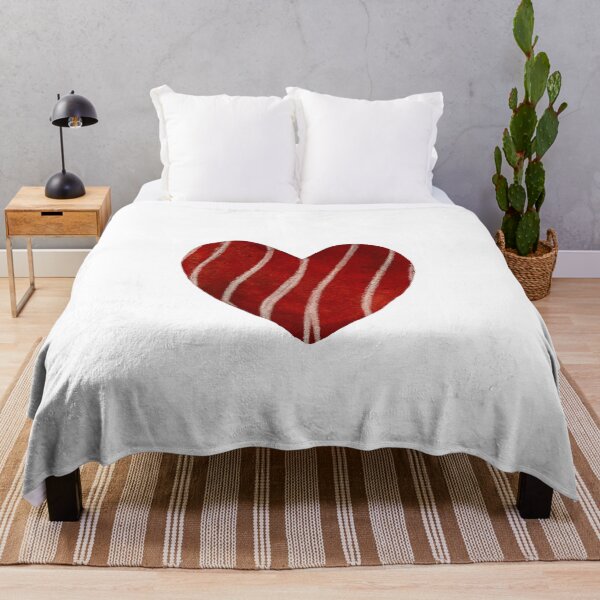 Item preview, Red big textured heart hand drawn watercolor designed and sold by Yana Mustafina | Boho Soulful Designs.