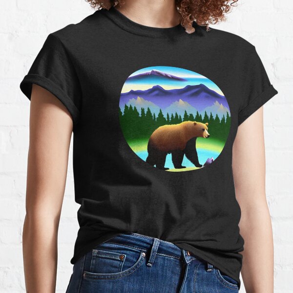 California Bear Vintage Retro Nature Hiking Souvenir Gift Shirt