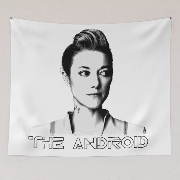 Item preview, The Android - Black & White designed and sold by CindyB1017.