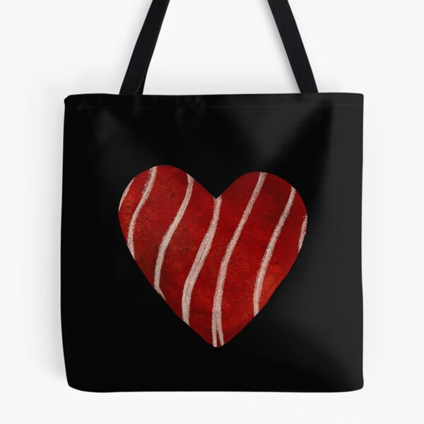 Item preview, Red big textured heart hand drawn watercolor black designed and sold by Yana Mustafina | Boho Soulful Designs.