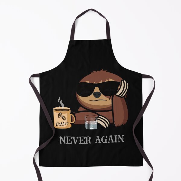 Item preview, The morning after funny sloth never again designed and sold by TipTopTapo.