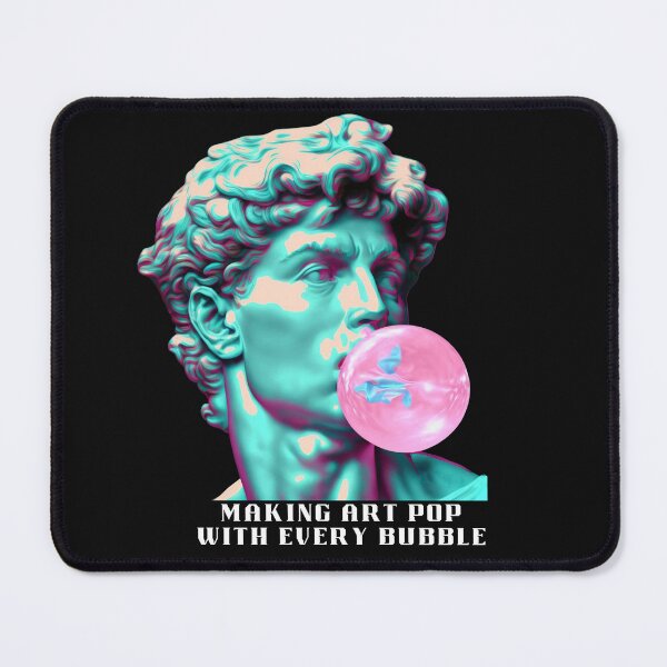 Item preview, Making Art Pop - Michelangelo's David Blowing Bubblegum designed and sold by Olenaus.