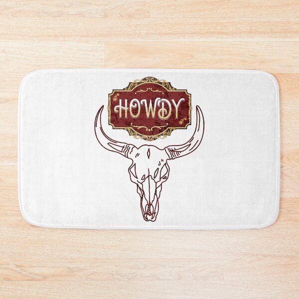 Item preview, Cow Skull Wild West Western Howdy designed and sold by artfulnotebook.