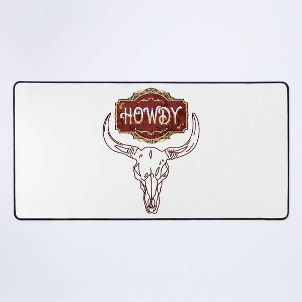 Item preview, Cow Skull Wild West Western Howdy designed and sold by artfulnotebook.