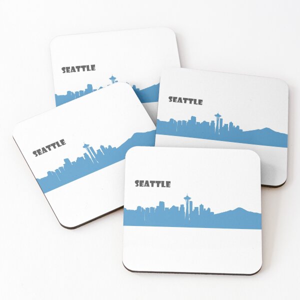 Item preview, Seattle silhouette skyline designed and sold by artshop77.