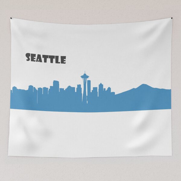 Item preview, Seattle silhouette skyline designed and sold by artshop77.