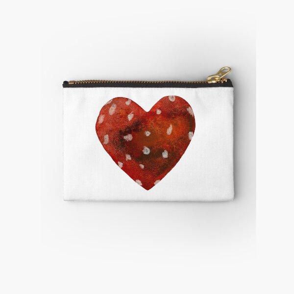 Item preview, Heart textured a watercolor illustration hand drawn  designed and sold by Yana Mustafina | Boho Soulful Designs.