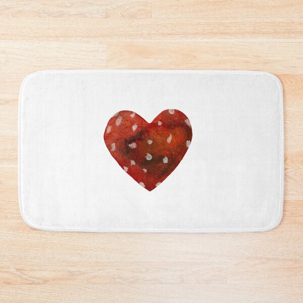 Item preview, Heart textured a watercolor illustration hand drawn  designed and sold by Yana Mustafina | Boho Soulful Designs.