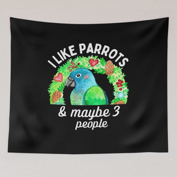 Item preview, I Like Pionus Parrots and Maybe 3 People designed and sold by Ivy Lily Art.