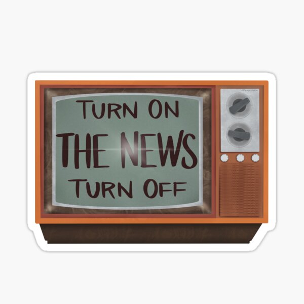 'The News' Pmore Song Illustration Sticker