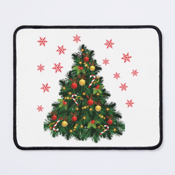 Item preview, CHRISTMAS TREE AND RED SNOW FLAKES designed and sold by Steven LaRussa.