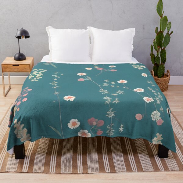 Item preview, Teal Flowers Pattern designed and sold by maddie-illus.
