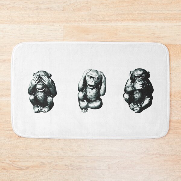Item preview, See No Evil, Hear No Evil, Speak No Evil Chimps Icons designed and sold by Gogmagosh.