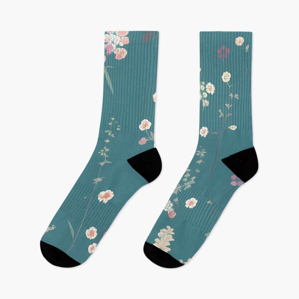 Item preview, Teal Flowers Pattern designed and sold by maddie-illus.