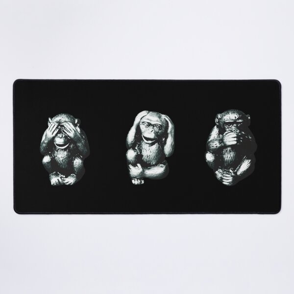 Item preview, See No Evil, Hear No Evil, Speak No Evil Chimps Icons designed and sold by Gogmagosh.