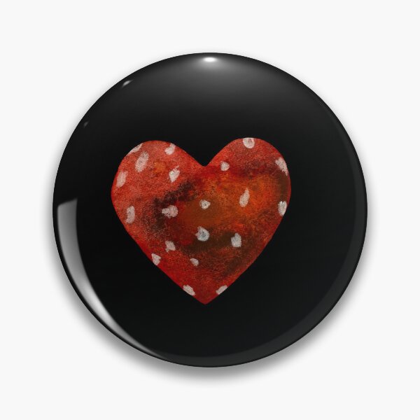 Item preview,  Heart textured a watercolor illustration hand drawn black designed and sold by Yana Mustafina | Boho Soulful Designs.
