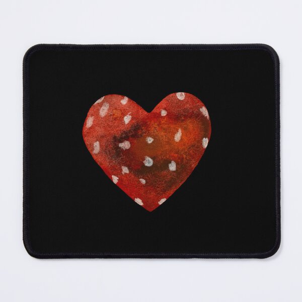 Item preview,  Heart textured a watercolor illustration hand drawn black designed and sold by Yana Mustafina | Boho Soulful Designs.