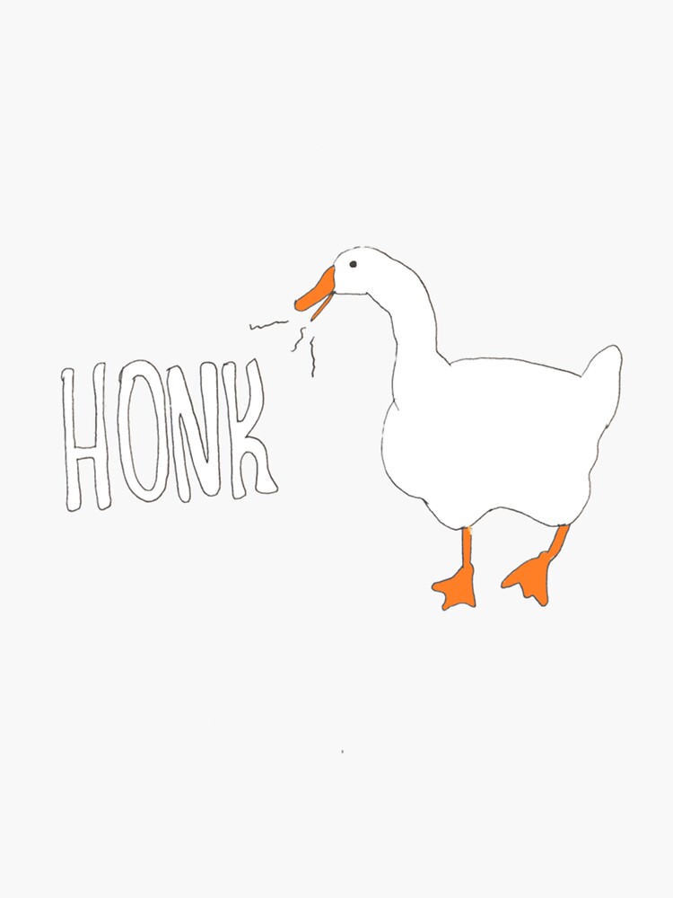 "Untitled Goose Game " Sticker for Sale by simpledsgst Redbubble