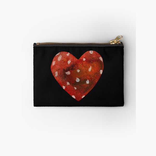 Item preview,  Heart textured a watercolor illustration hand drawn black designed and sold by Yana Mustafina | Boho Soulful Designs.