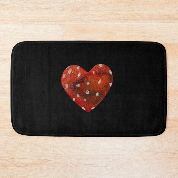 Item preview,  Heart textured a watercolor illustration hand drawn black designed and sold by Yana Mustafina | Boho Soulful Designs.