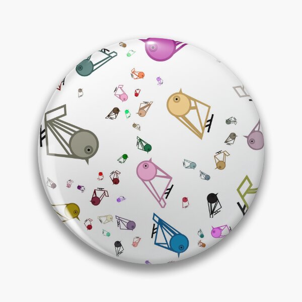 Item preview, Birdopolis Geometric Color Birds Pattern designed and sold by Pixel4Art.