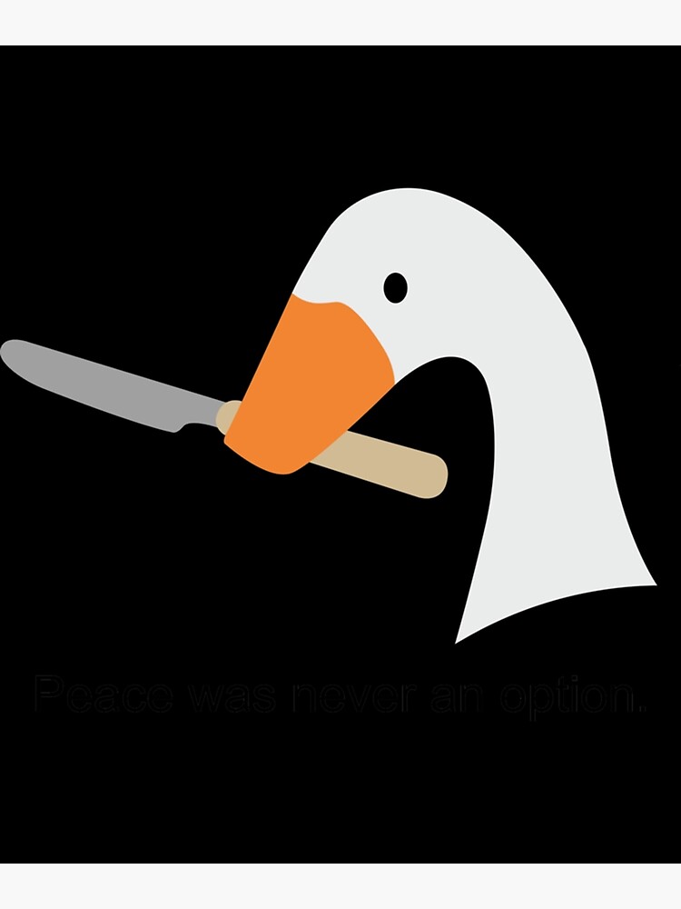 "Untitled Goose Game Knife " Poster for Sale by simpledsgst Redbubble
