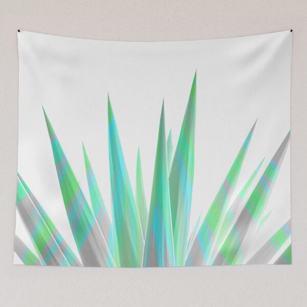 Item preview, Tropical Allure - Green & Grey on white designed and sold by Dominiquevari.
