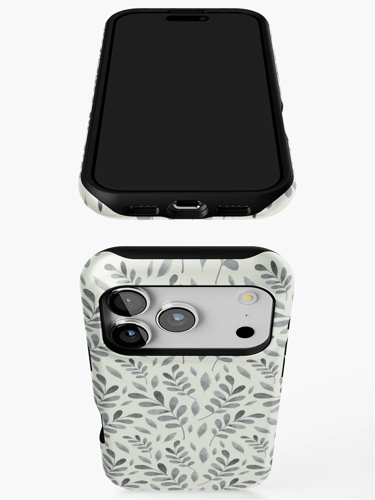 Thumbnail 3 of 4, iPhone Case, Winter Leaves  designed and sold by Mandala Of Life.