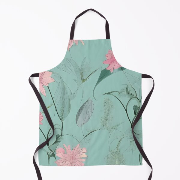 Item preview, Turquoise Flowers Pattern designed and sold by maddie-illus.