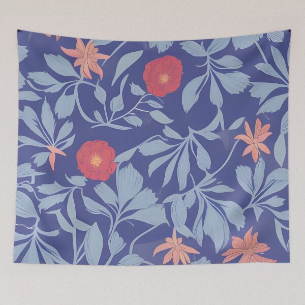 Item preview, Blue Flowers Pattern designed and sold by maddie-illus.