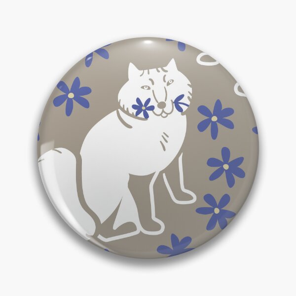 Item preview, Fox pattern in scandinavian style soft brown and peri  designed and sold by belettelepink.