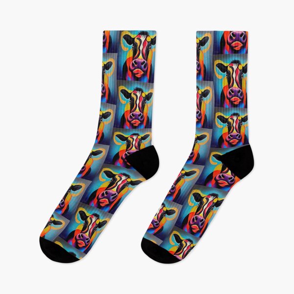 Item preview, Gruber: Psychedelic Cow Portrait designed and sold by Studio Axis.