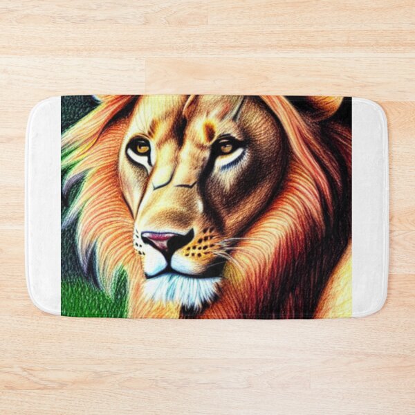 Item preview, Lion Face Pencil Art designed and sold by SN-Creations.