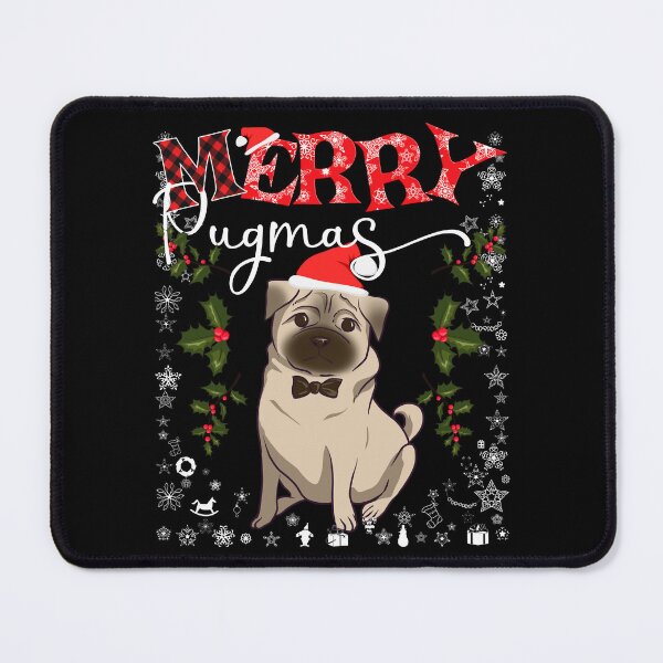 Item preview, Merry Pugmas Funny Dog Lover Santa Pug Family Christmas designed and sold by r-silver.