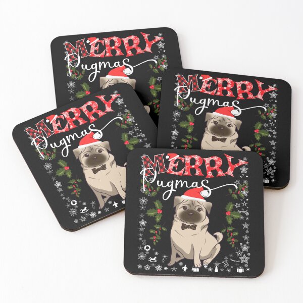Item preview, Merry Pugmas Funny Dog Lover Santa Pug Family Christmas designed and sold by r-silver.