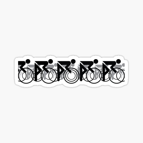 The Bicycle Race 2 Black Sticker