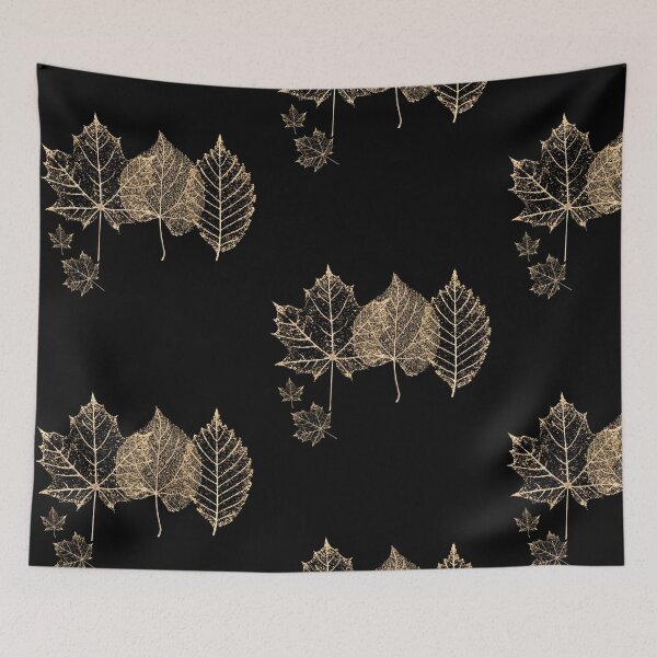 Item preview, Delicate Light Tan Silhouette Leaves Minimal Modern Design designed and sold by EarthArtDesigns.